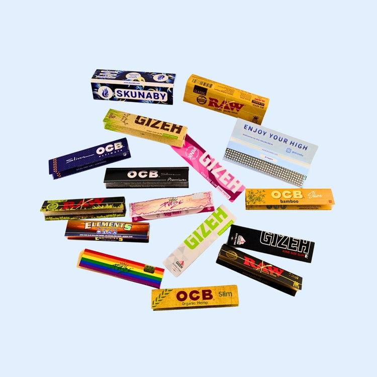 Longpapers, Endless Rolls & Kombipacks von RAW, OCB, GIZEH & mehr auf einem Rolling Tray – vegan & ungebleicht