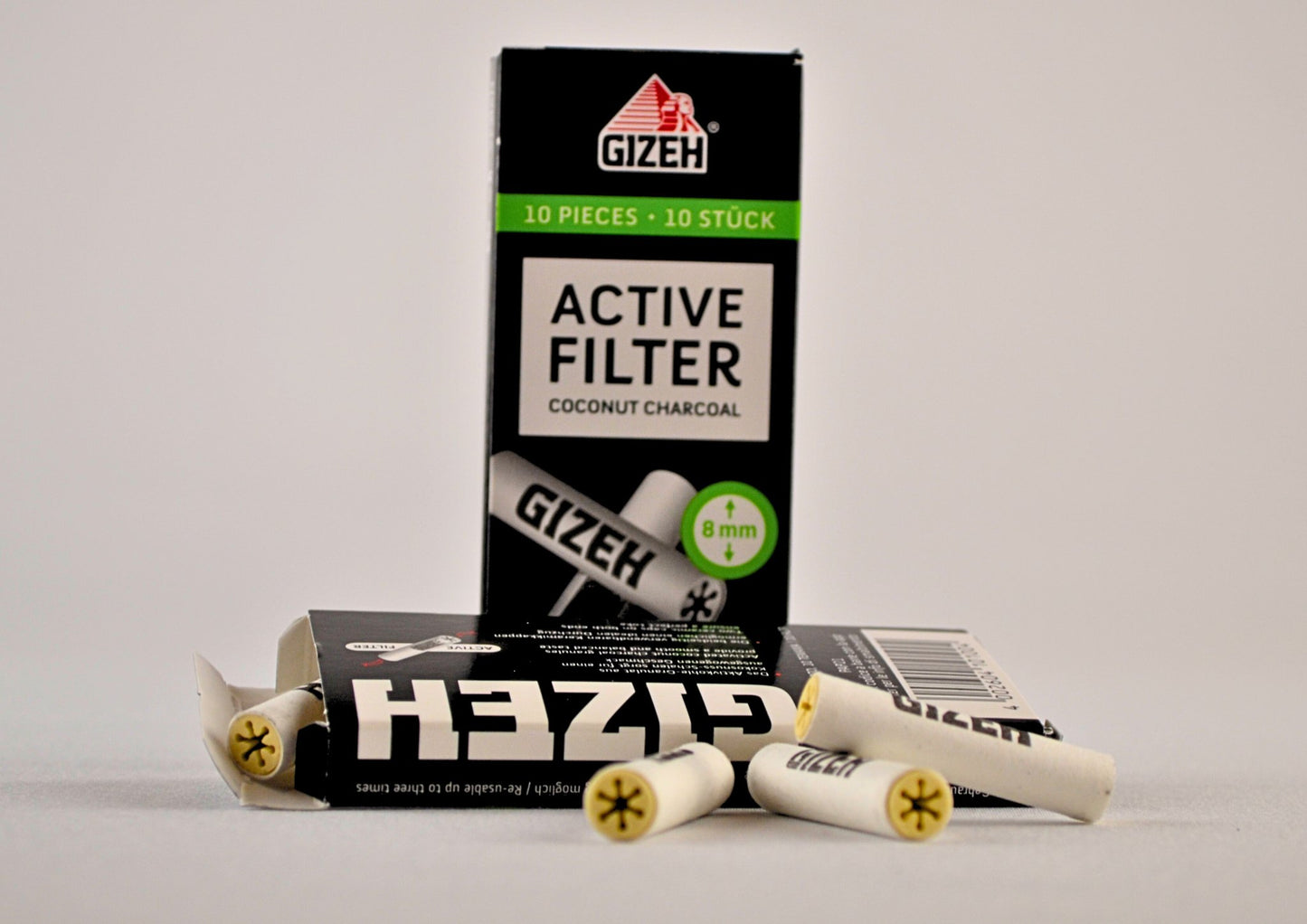 GIZEH 8mm Activated Carbon Filters 10x Box - 01 - 01 - 02 - 2014 -