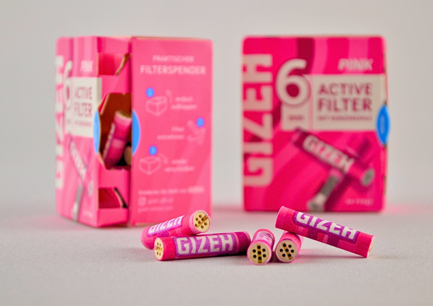 GIZEH All Pink Activated Carbon Filters 34x Box - 1 - 01 - 02 - 2013 -