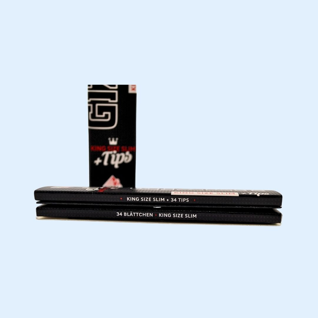 GIZEH Black King Size Papers beim Rollen – Papers & Filtertips