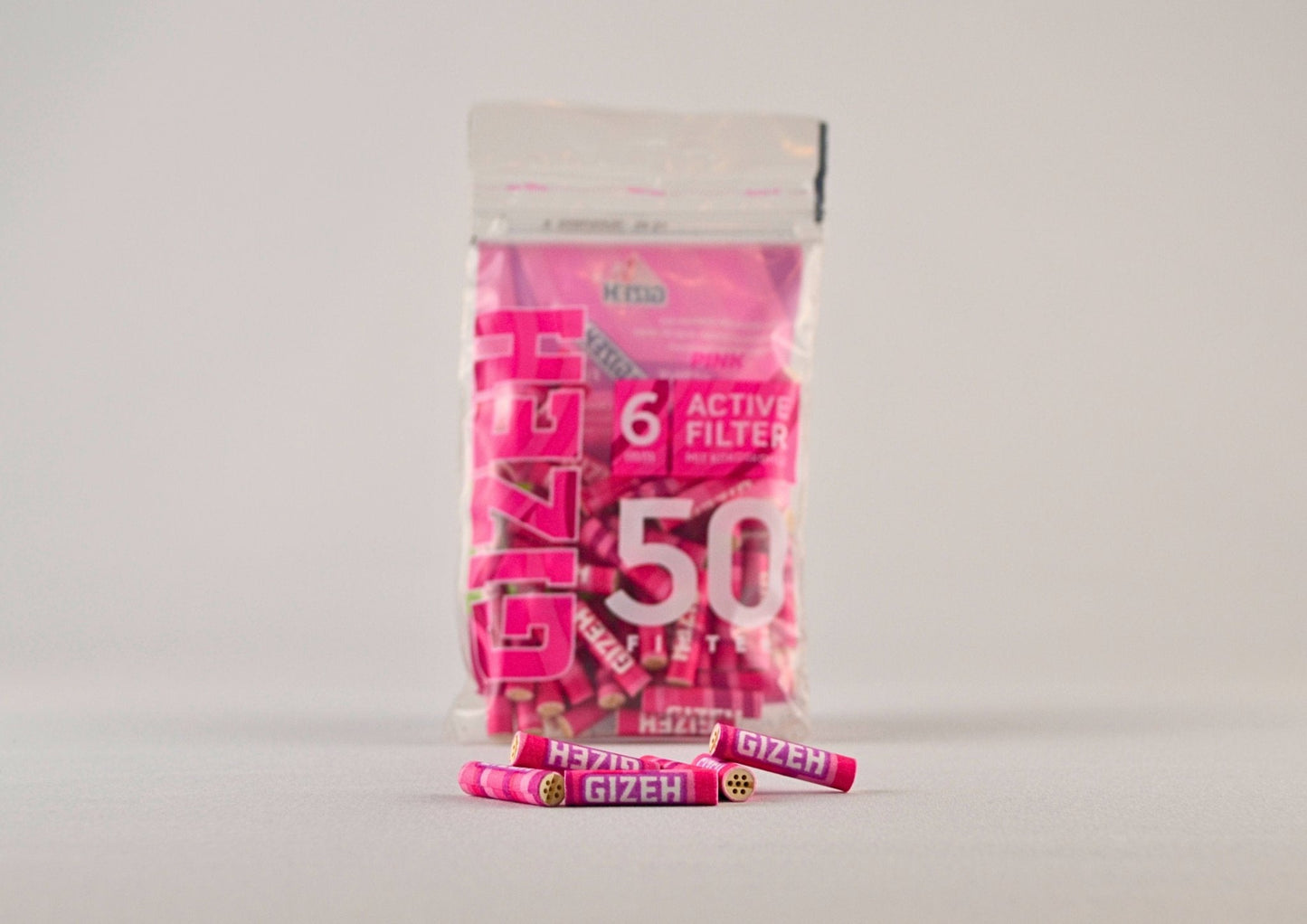 GIZEH Pink Activated Carbon Filters 50x Bag - 1 - 01 - 02 - 2011 -