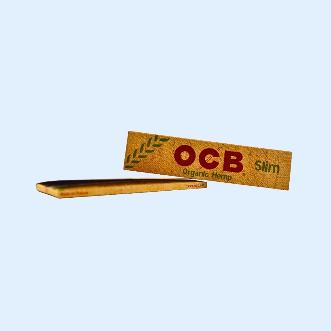 Detail OCB Organic Hemp Papers King Size mit Hanffaserstruktur
