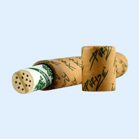 PURIZE Big Size Aktivkohlefilter 14 mm – Filter mit Keramikkappe aus der geöffneten Paper-Hülse