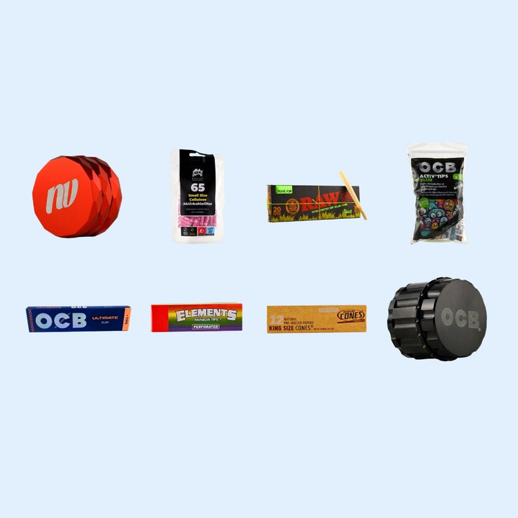 Neu im Shop bei Skunaby: NV Grinder, KAILAR Aktivkohlefilter, RAW Black Cones, OCB Activ'Tips, OCB Ultimate, ELEMENTS Rainbow Tips, THEORIGINALCONES und OCB Grinder
