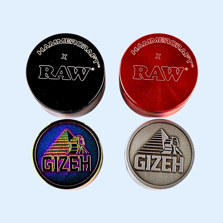 Grinder Mühle zum Brokkoli mahlen von RAW, GIZEH & Co. Stylisch, scharf & perfekt für deinen Stoner Lifestyle.