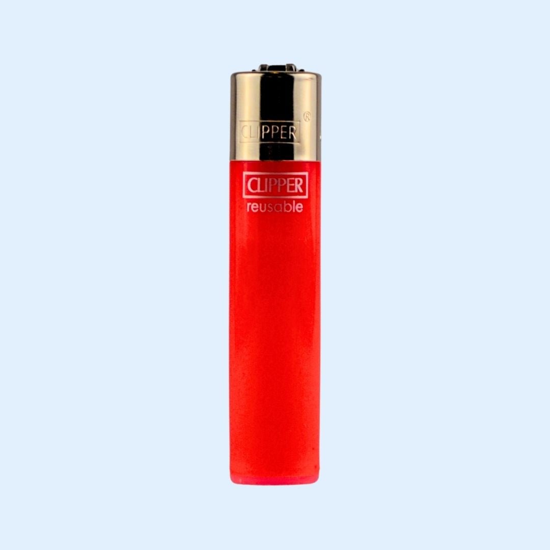 CLIPPER Solid Branded Lighter - 1 - 01 - 04 - 1003 - 5 - Rot