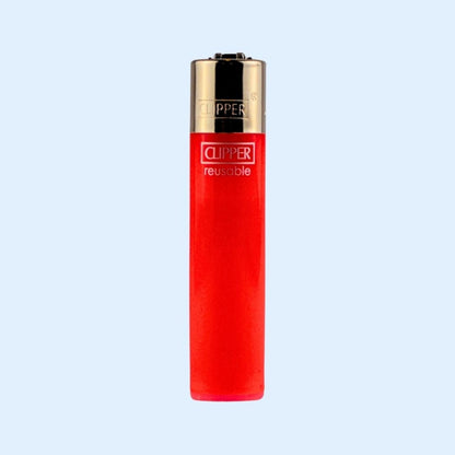 CLIPPER Solid Branded Lighter - 1 - 01 - 04 - 1003 - 5 - Rot
