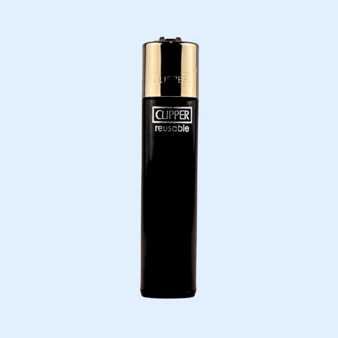 CLIPPER Solid Branded Lighter - 1 - 01 - 04 - 1003 - 6 - Schwarz