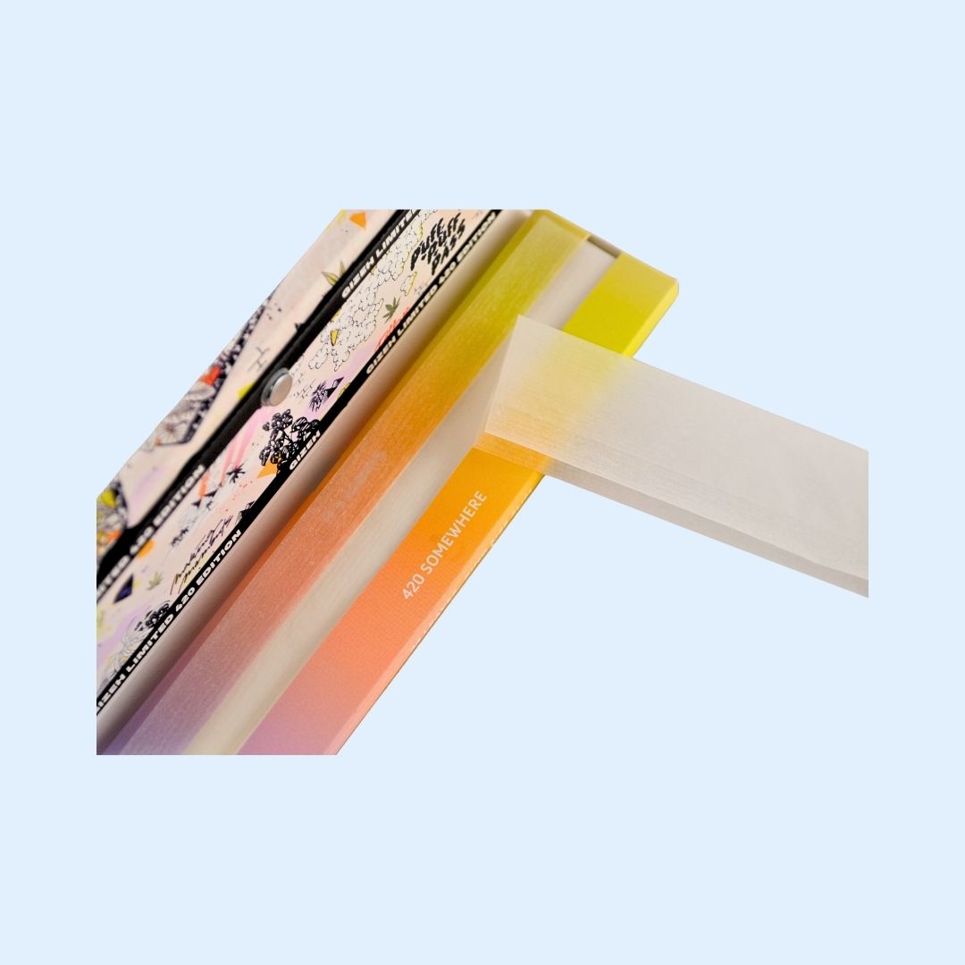 Detailaufnahme GIZEH 420 Sneaker Edition Filtertips und Papers