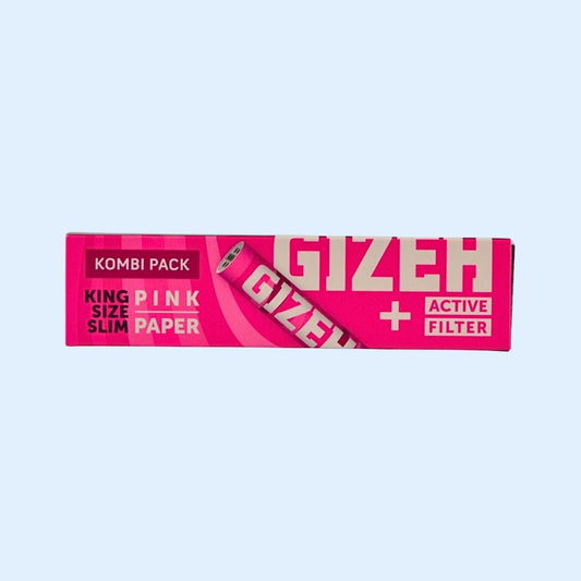 GIZEH All Pink Papers King Size mit Aktivkohlefilter Set