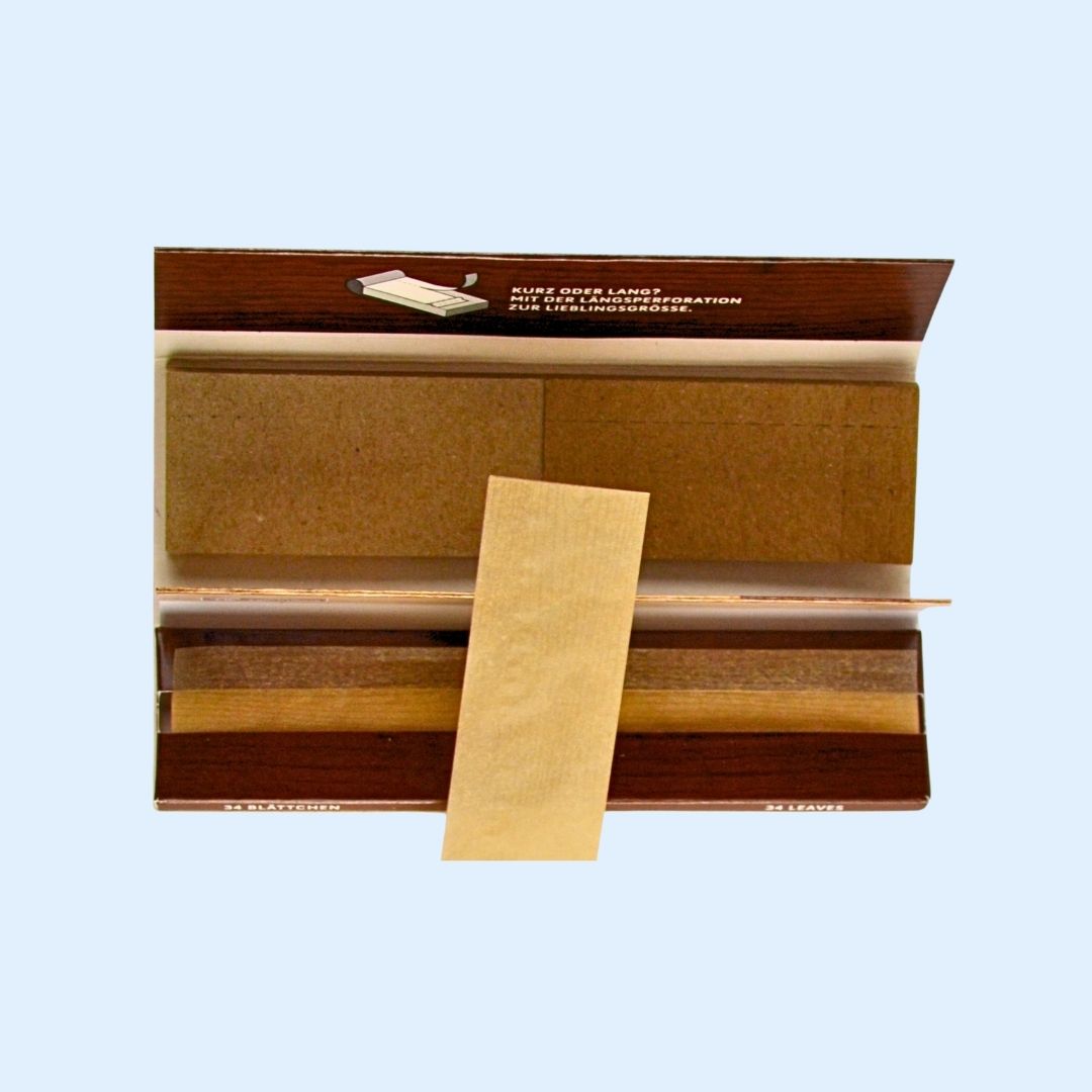 GIZEH Brown King Size Papers beim Rollen – Papers & Filtertips