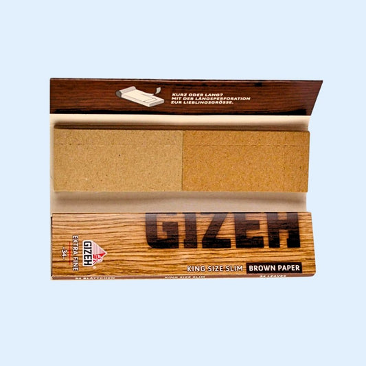 GIZEH Brown Papers King Size Verpackung mit Filtertips