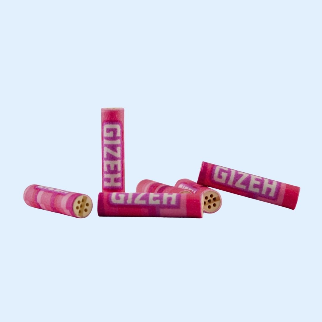 Farb‑Highlight GIZEH Pink Aktivkohlefilter 50er – kräftig pinke Aktivkohlefilter fürs Rolling Tray und deine Sessions