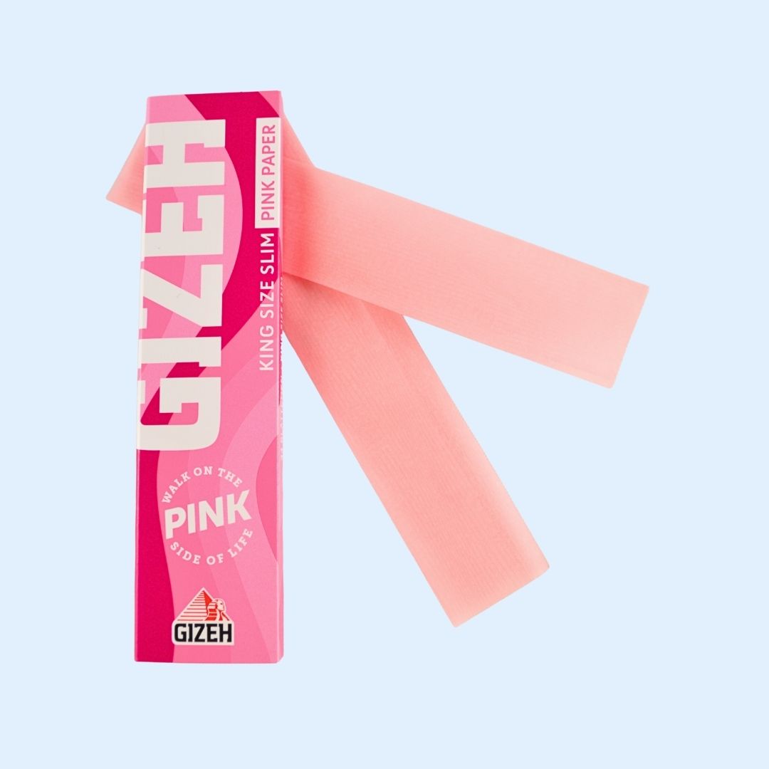 GIZEH All Pink Papers King Size Verpackung mit 34 Blättchen
