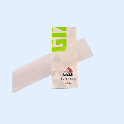 GIZEH Super Fine King Size Papers Verpackung mit 34 Blättchen