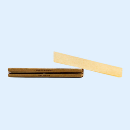 GIZEH Unbleached King Size Slim Paper einzeln neben dem Heftchen