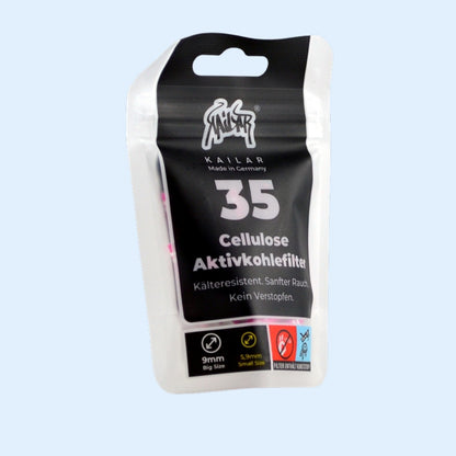 KAILAR Aktivkohlefilter 35x Pink – Beutel seitlich