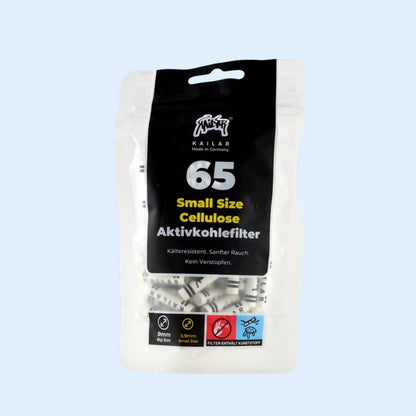 KAILAR Aktivkohlefilter 65x Weiß – Beutel schräg