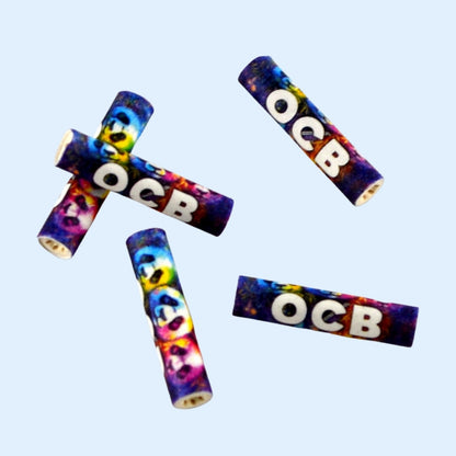 OCB Premium Activ'Tips Extra Slim Bambus – einzelne Filter im bunten Panda-Design