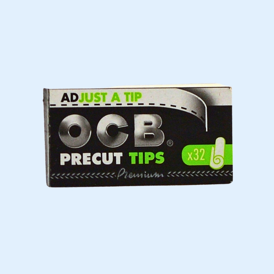 OCB Premium Precut Filter Tips 32x – geschlossenes Heftchen von vorne