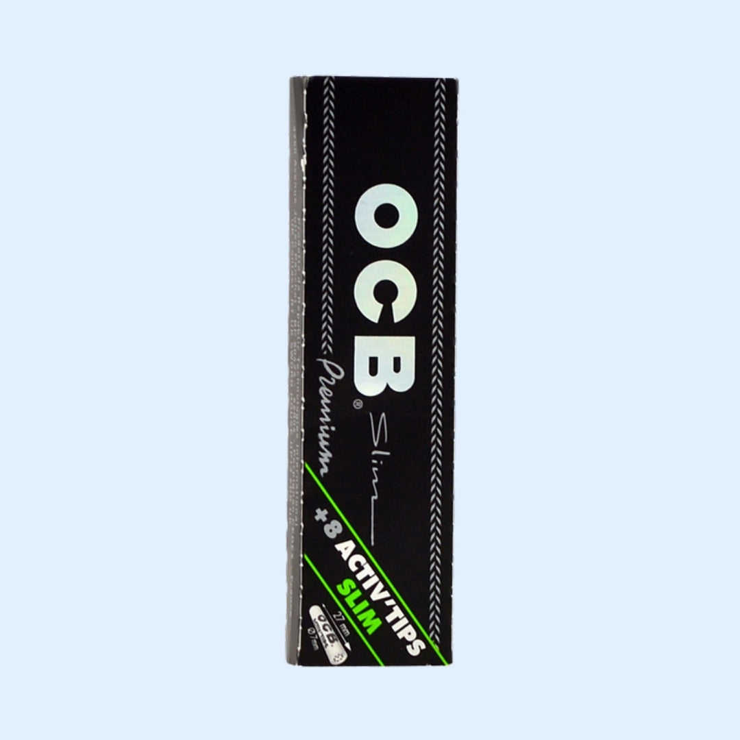OCB Premium Slim Papers + Activ'Tips Slim – Heftchen stehend