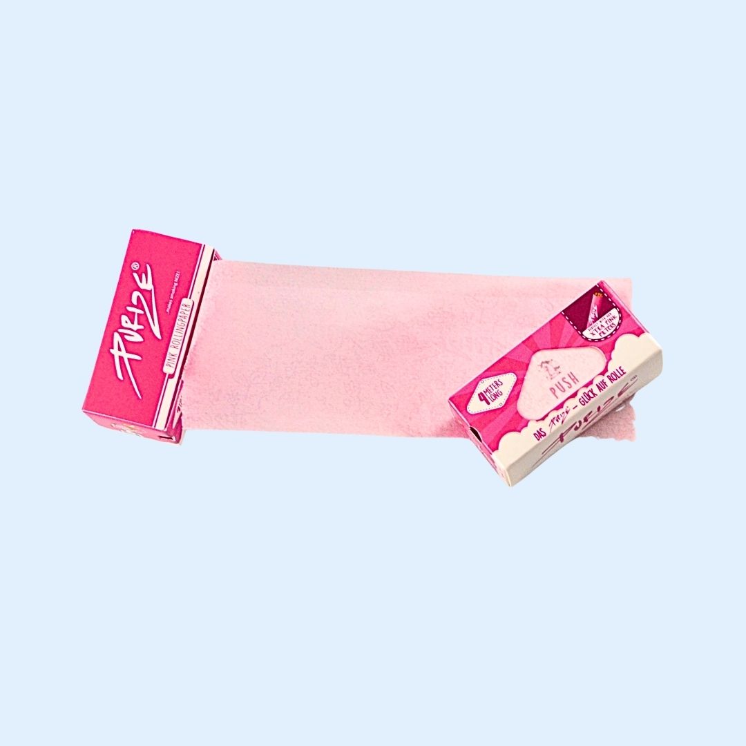 PURIZE Pink 4 m Paper Roll zum individuell Zuschneiden – Rolling Paper