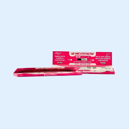 Detail PURIZE Pink Papers 42 mit ultrafeiner Papierstruktur