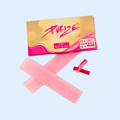 PURIZE Pink Papers King Size Verpackung mit Filter Tips