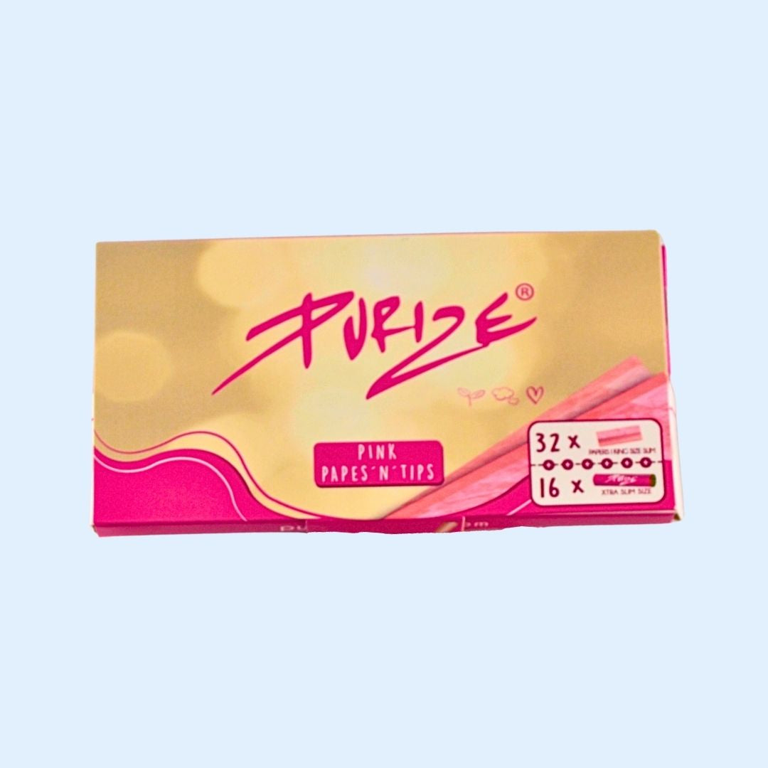 PURIZE Pink Papes King Size mit Filtertips im Kombiset
