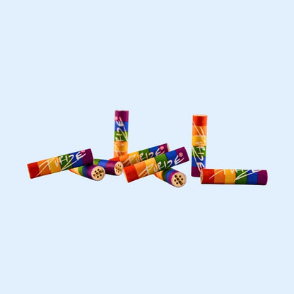 PURIZE Rainbow Aktivkohlefilter 50er Bag – bunte XTRA Slim Filter ö 5,9 mm mit Kokos‑Aktivkohle für sauberen Geschmack