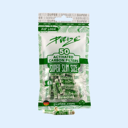 PURIZE SuperSlim Activated Carbon Filters 50x Bag – Ansicht 3