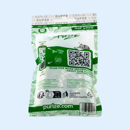 PURIZE SuperSlim Activated Carbon Filters 50x Bag – Ansicht 4