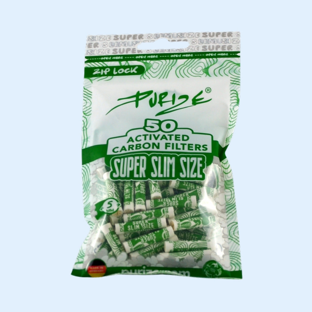 PURIZE SuperSlim Activated Carbon Filters 50x Bag – Ansicht 5
