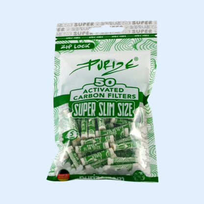 PURIZE SuperSlim Activated Carbon Filters 50x Bag – Ansicht 5