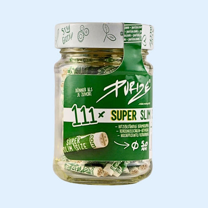 Detailaufnahme der SuperSlim Size Filter Ø 5,0 × 26,9 mm – hochwertige Aktivkohlefilter für feines Drehen bei Skunaby