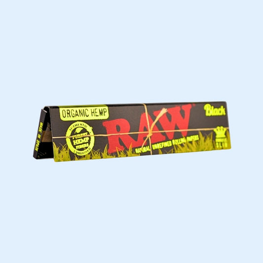 RAW Black Organic Hemp Papers King Size ultradünne Organic Longpapers