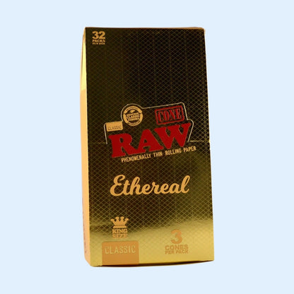 RAW Ethereal King Size Cones 32er-Box – Verpackungseinheit mit 32 Packungen