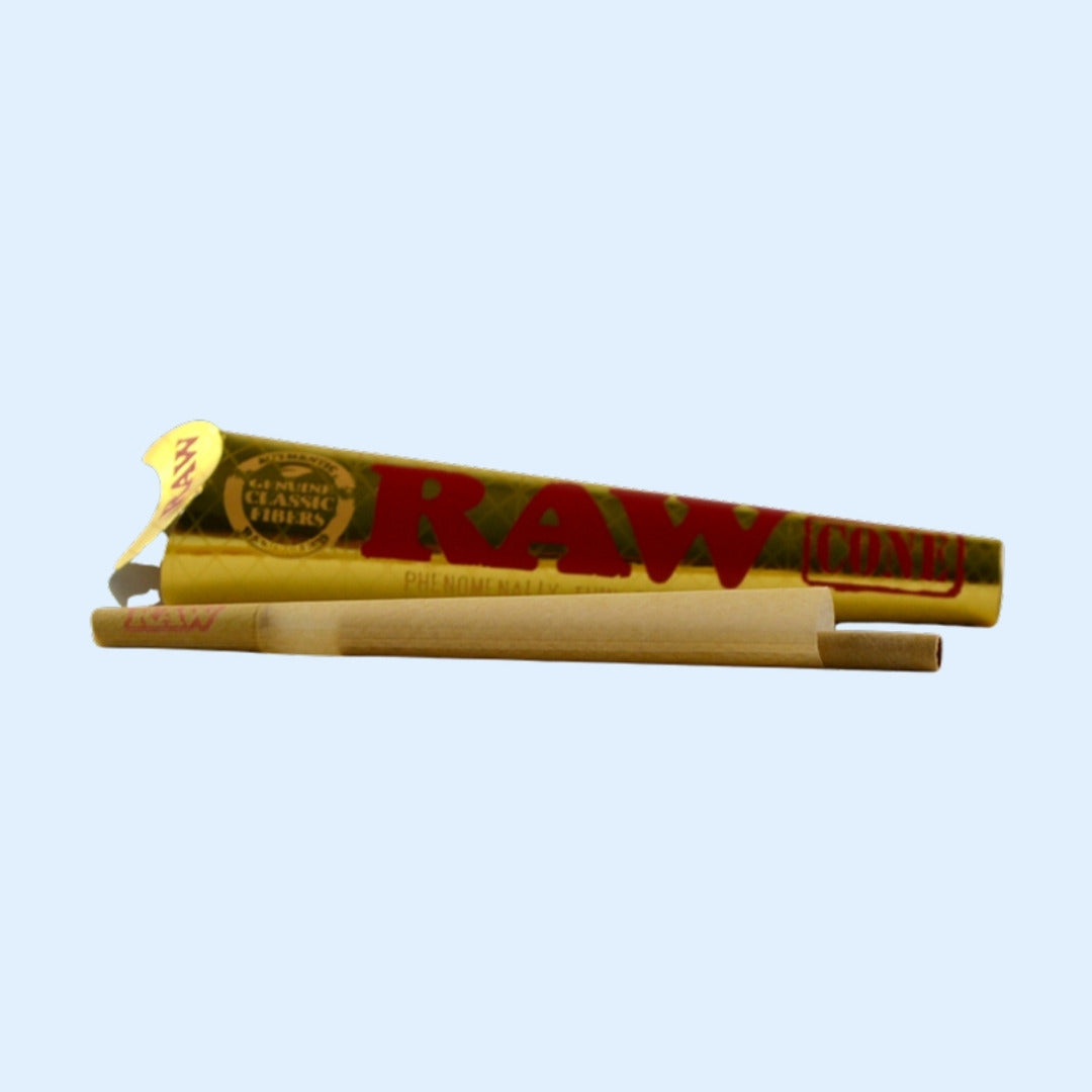 RAW Ethereal King Size Cones – geöffnete Verpackung mit Cone