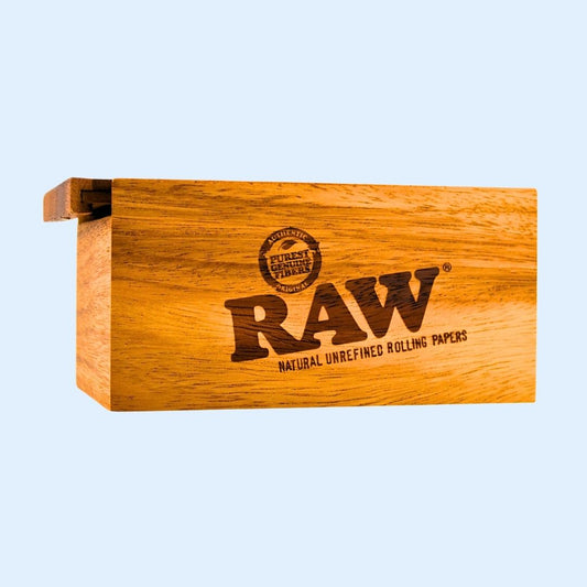 RAW Slide Box Acacia Wood Large – großzügige Akazienholz‑Box 18,5 × 12,2 × 9,1 cm mit Magnetdeckel und nachhaltigem Material