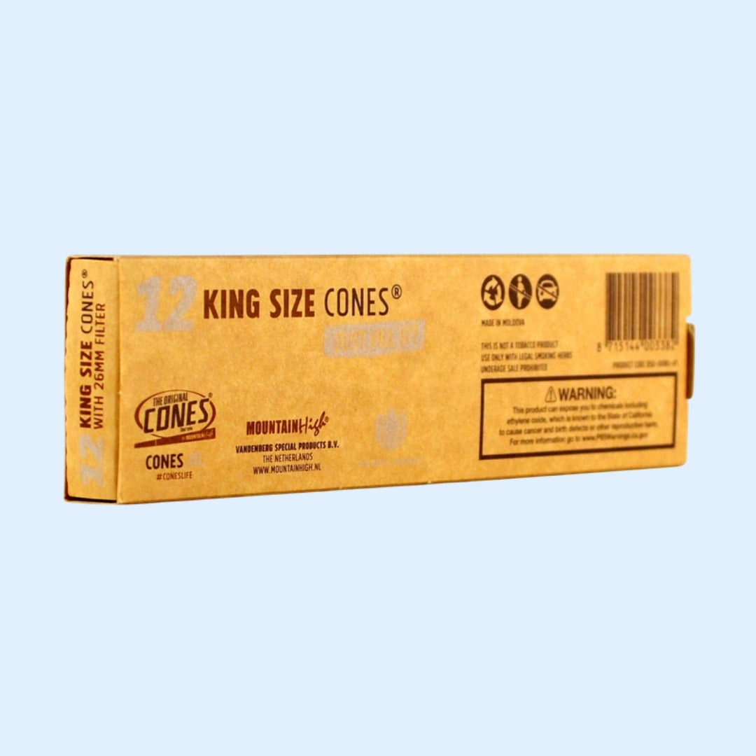 THEORIGINALCONES King Size Cones 12er – Rückseite der Box