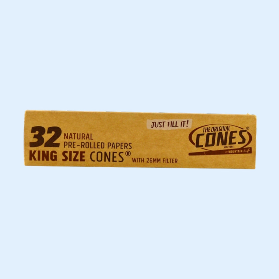 THEORIGINALCONES Natural King Size Cones 32er Pack – geschlossene Box